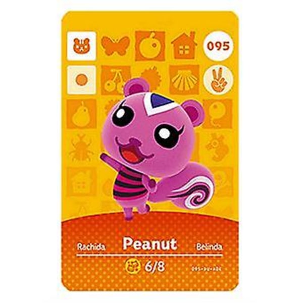 Nfc Game Card For Animal Crossing,ch Amiibo Wii U - 095 Peanut