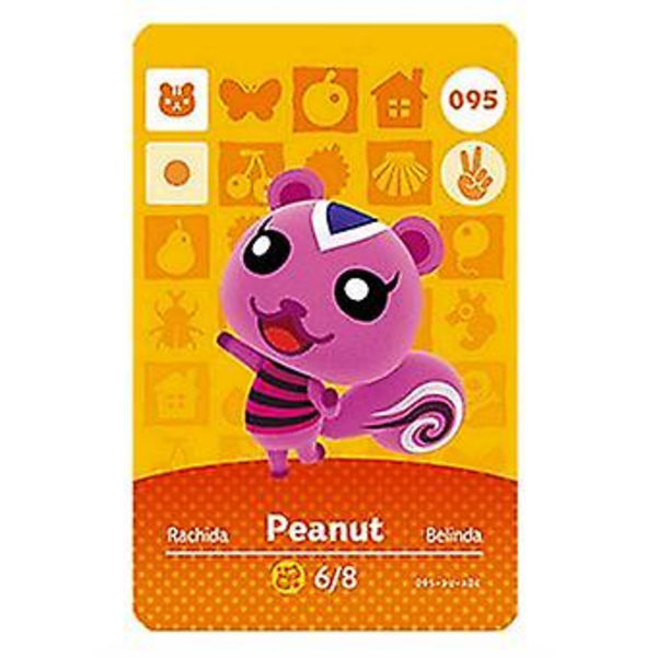 NFC Spilkort til Animal Crossing, ch Amiibo Wii U - 095 Peanut