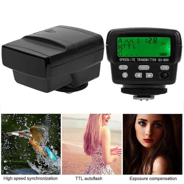 Trådløs TTL Flash Trigger Transmitter kompatibel med Nikon CLS, 35m rækkevidde, 4 kanaler