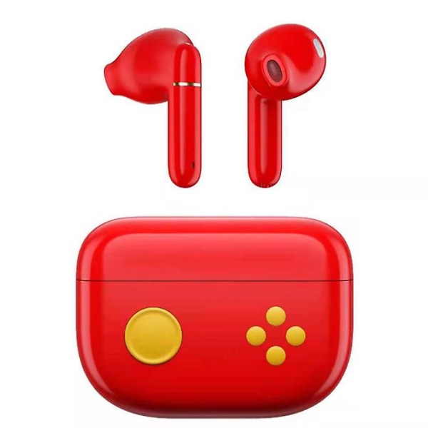 Trådlösa Hörlurar Bluetooth Löparhörlurar Med Låg Latens In-ear Sporthörlurar red
