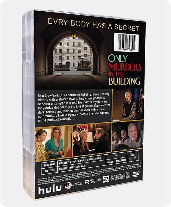 Only Murders in the Building Sæson 1-4 DVD 8-Disc engelsk version