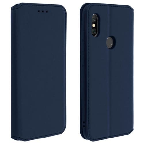 [LCS] Xiaomi Redmi Note 6 Pro Lommeboketui Kortholder Støtte - Midnatt