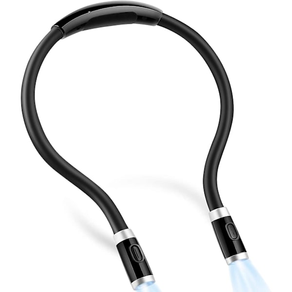 Ladattava 4 Led -lukuvalo kaulaan