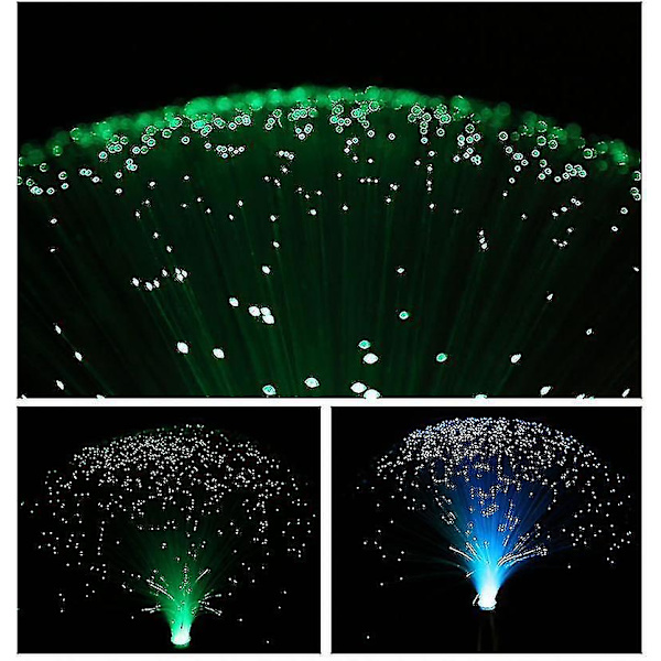 Färgglad Färgskiftande Gypsophila LED Fiberoptisk Lampa