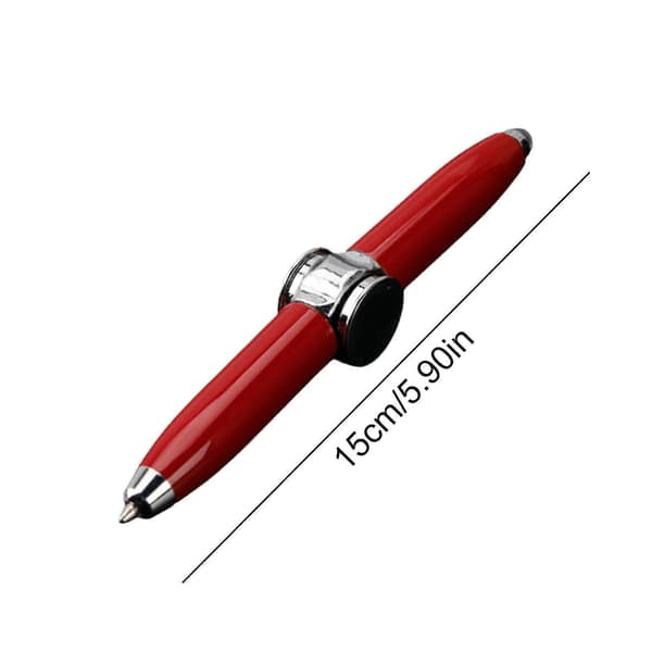 Fidget Spinning Pen for ADHD Stress Reducer Thinking Ballpoint Pen Gift Pen, Rask levering Red