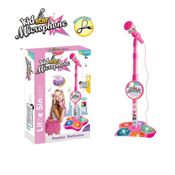 Karaokemaskin Mikrofon Kompatibel med Barn Pink