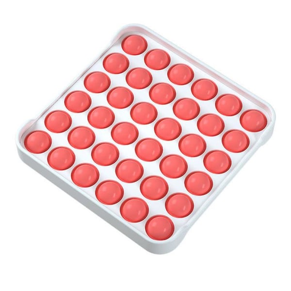 Fyrkantig Form Tryck Bubbla Enkel Dimpel Fidget Leksak Red