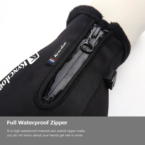 Vinter Termisk Fleece Touchscreen Hansker Myke Fleecehansker Kaldt Vær For Sykling Fotturer Camping Ski Pink S