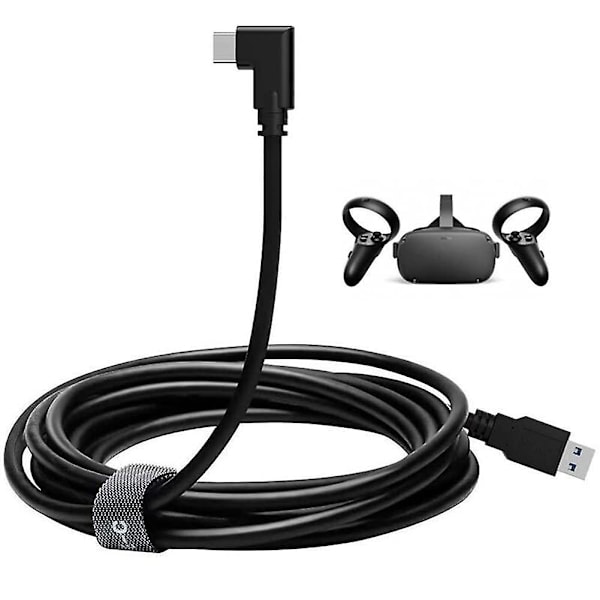 Quest Link-kabel, højhastighedsdataoverførsel og hurtig opladning USB C-kabel kompatibelt til Oculus Quest Headset Gaming PC 3M