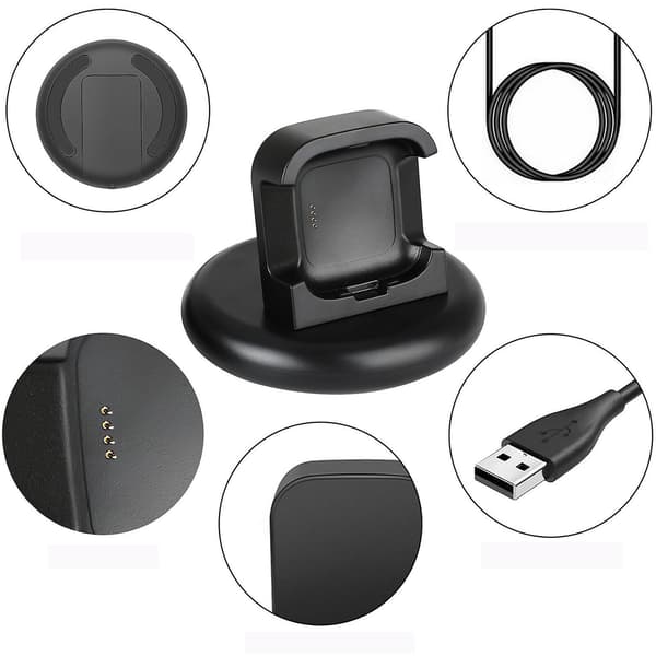[LCS]Fitbit Versa 2 Klokkelader Dock Ladestasjon Stativ