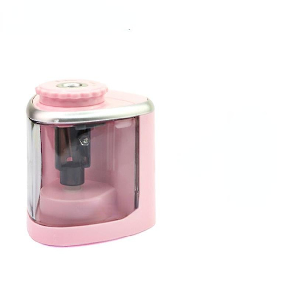 Pennvässare Touch Automatisk Elektrisk Strömbrytare Batteri Skola Student Skrivmaterial Roterande Pennvässare Pink