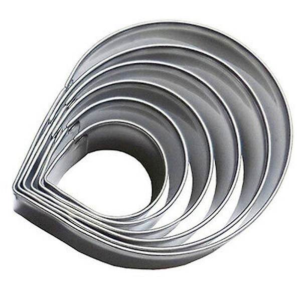 6X/Set Rosblad Form Tårtdekor Fondantform