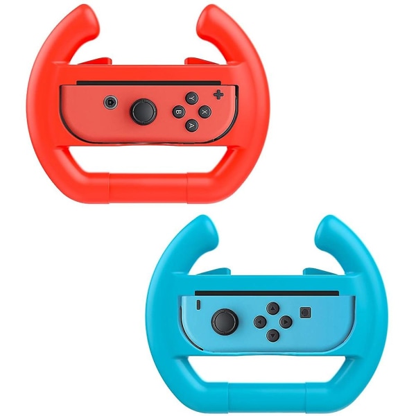 2st Nintend Switch Abs Ratt Handtag Stativ Hållare Vänster Höger Joy-con Joycon Red and Blue