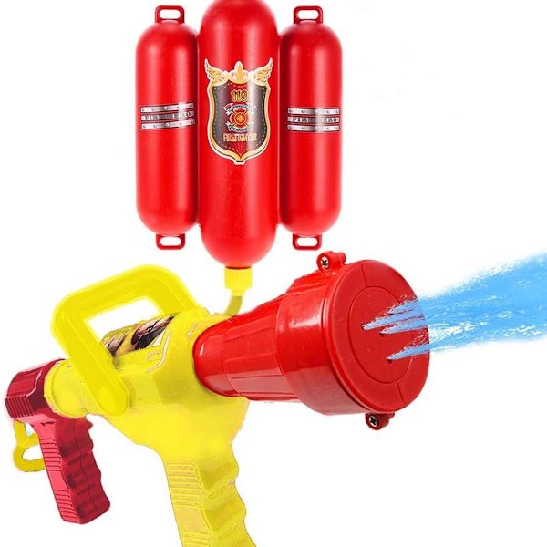 Legetøjsrygsæk med vandspreder til brandmænd, sprængende brandslukker med dyse KLB