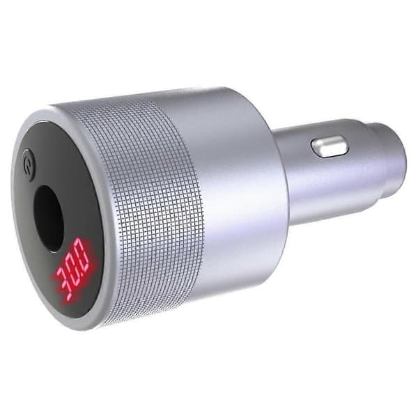 Biladapter 12V/24V Boost 30V/2A Spenningsstabilisering Digitalt Display 60W, Digital Displaybryter, for Bobil, Båt, Bil Silver