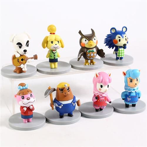 [LCS] Sett med 8 Animal Crossing-figurer 6 cm