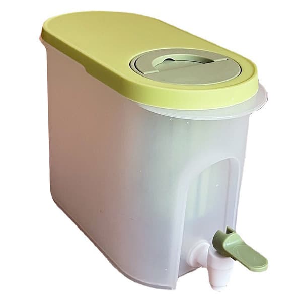 3,9L kylskåp kallvattendispenser med kran, stor kapacitet, högtemperaturbeständig plast, grön