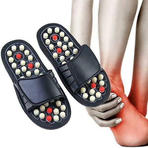 Acu-point Tofflor Akupressur Massage Fotmassage Flip Flop Sandaler För Kvinnor Män 45