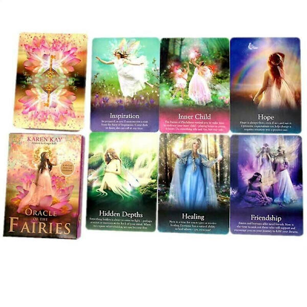Energy Oracle Tarotkort Oracle Fairies 44-Korts Kortstokker Fantasy Party Brettspill