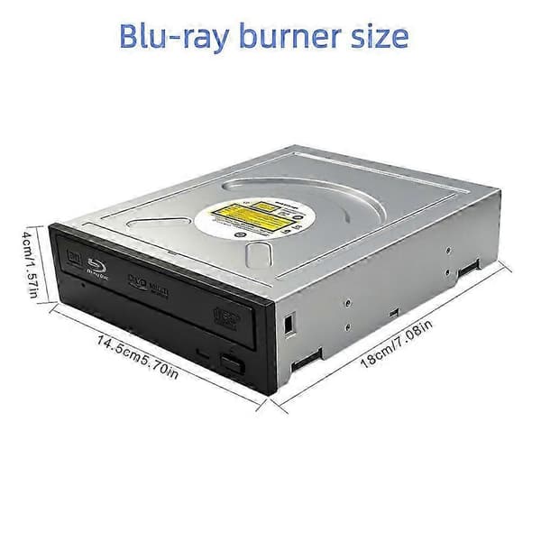Intern Blu-ray-brennerstasjon 12X BD 16X DVD 48X CD-brenner støtter 3D Blu-ray-brenning Sata stasjonær datamaskinstasjon