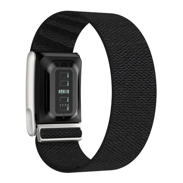 För WHOOP 5.0 Elastiskt Dekorativt Design Nylon Klockarmband Black For WHOOP 5.0 Regular