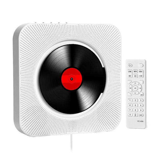 Portabel CD-spelare med Bluetooth Fjärrkontroll Walkman Stereo US Plug