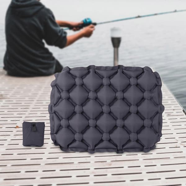 Uppblåsbar sittdyna, bekväm och mjuk luftkudde Dark Gray