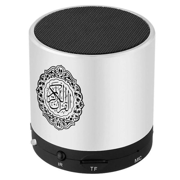 Bluetooth högtalare Koranen Koranen Reciter Muslimsk högtalarstöd 8gb Fm Mp3 Tf-kort Radiofjärrkontroll 15 översättningsspråk Silver