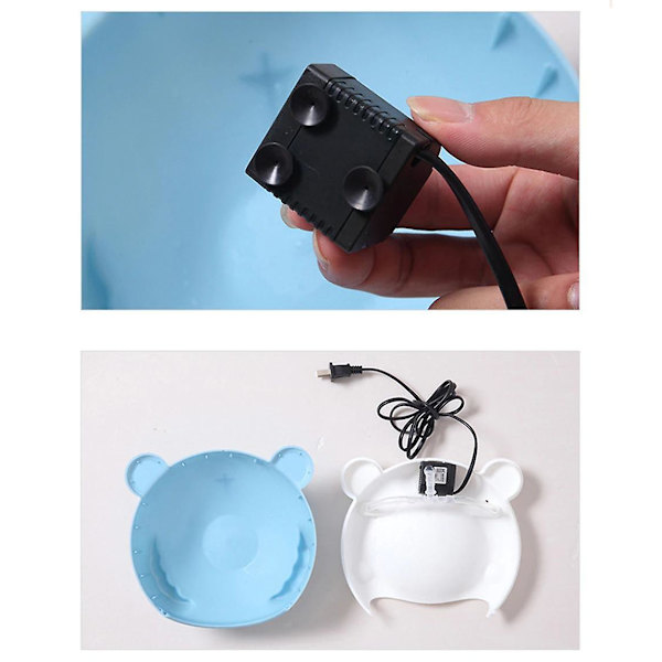 Automaattinen valaiseva lemmikkieläinten juomalähde kissoille, koirille, USB sähköinen vesiautomaatti (musta)