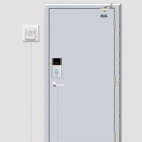 [LCS] Dörrklockstransformator, 24V 500MA nätadapter, laddare, transformatoradapter kompatibel med Ring videodörrklocka, 800 cm kabel