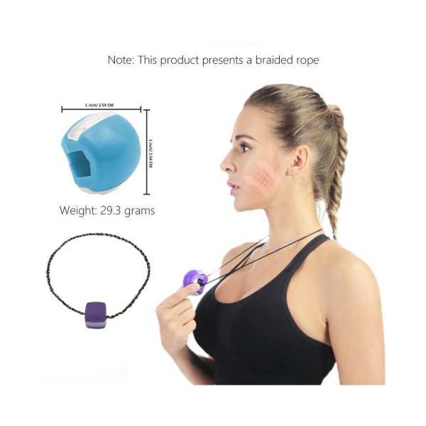 3st Small Face Fitness Ball Facial Jaw Exerciser Grey
