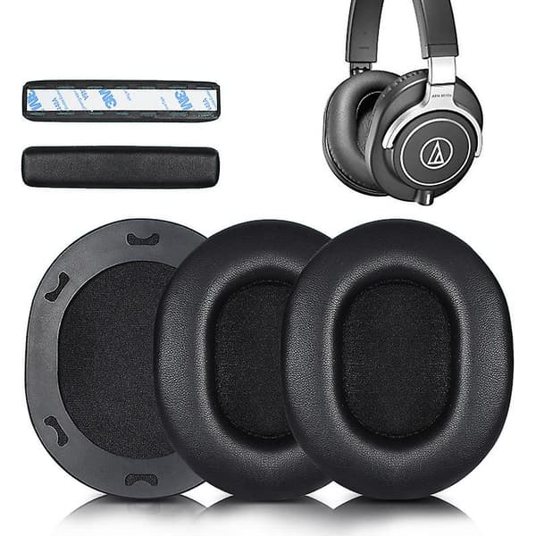 [LCS] Ersättningsöronkuddar kompatibla med Audio-technica Ath-m70x Earpads Set