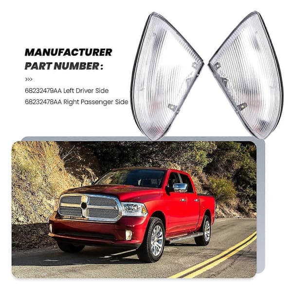1 par bakspejlslys kompatibelt med Ram 1500 2500 3500 2014-2018