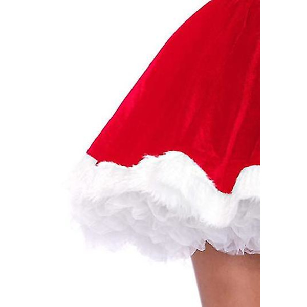 Jul Flicka Bälte Hooded Performance Klänning Red XL