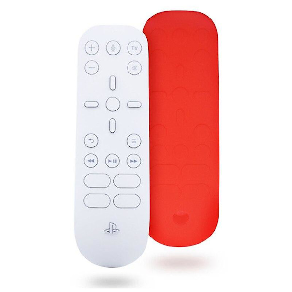 Silikonskal för PS5-spelkonsol fjärrkontroll, skyddande stötsäkert skal, fullständigt skydd för Playstation 5-tillbehör Red
