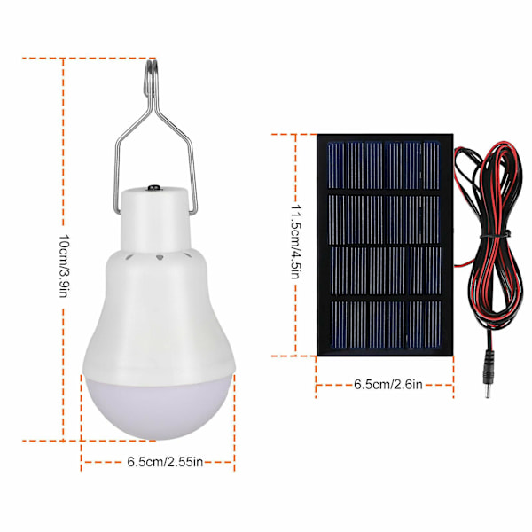 Solcellsdriven Panel LED Belysning Lampor Utomhus Inomhus B 2PCS
