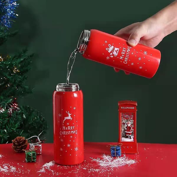 [LCS]Julklapp Söt Älg Tecknad Vattenkopp Festlig Kreativ Present Julmugg Julgran A