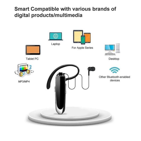 Bluetooth Ørepropp V5.0 Trådløst Håndfrisett med Mikrofon for iPhone Android Laptop golden