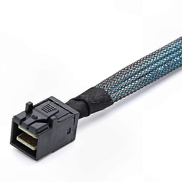 4-Port Mini SAS SFF-8643 til 29-Pin SFF-8482-kabel med SATA-strøm, 1M lengde