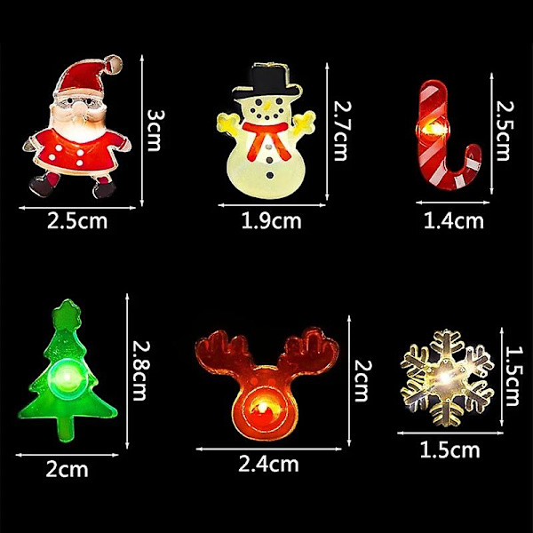 2m Julenisse Juletre LED Lyslenke Girlander Snøfnugg Dekorasjon For Hjem Eventyr Nyttår Small crutch