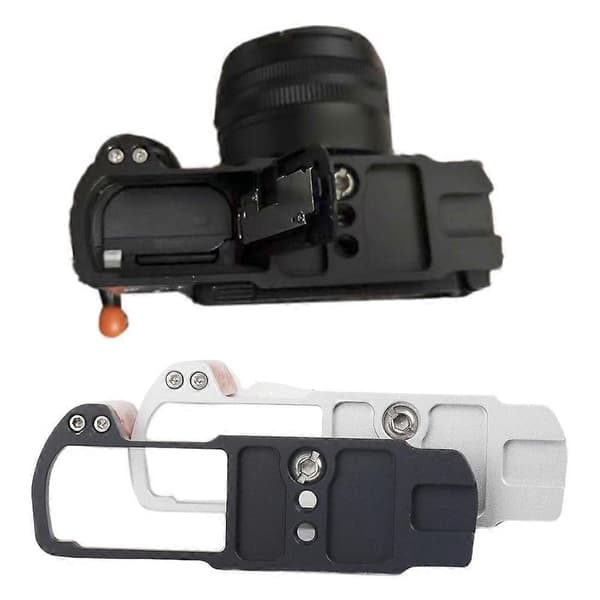 Til Panasonic LUMIX S9 Kamera Træhåndgreb L-beslag Quick Release Plade Black