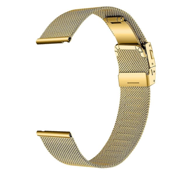 [LCS]Til Garmin Venu 2S Milanese Anti-sved Mesh Rem 18mm Rustfrit Stål Urrem - Guld Multicolor Gold