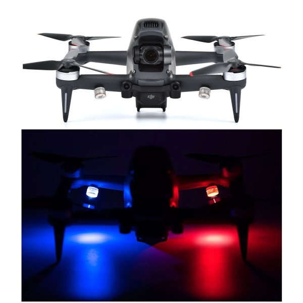 Nattflygande led blixtljus varningssignal lyser rött/blått för dji fpv / mini 2 / air 2 / mavic 2 tillbehör till drone
