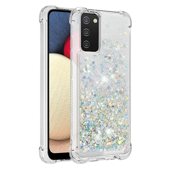 Skal för Samsung Galaxy A02s Stötfångarskydd Glittrigt Glitter Bling