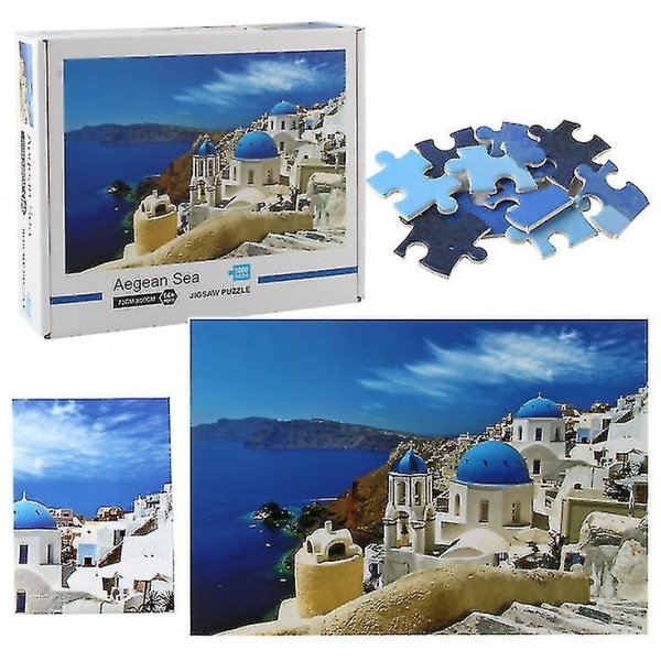 1000 brikker DIY Egeerhavet Puslespill Pedagogisk Læring Montering Jigsaw Leker