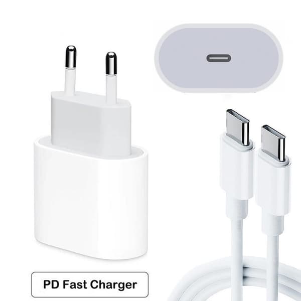 Samsung Hurtiglader - Adapter & Kabel 20W USB-C 2m