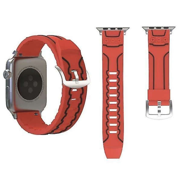 Camouflage Mode watch för Apple Watch Series 3 &amp; 2 &amp; 1 38mm Röd