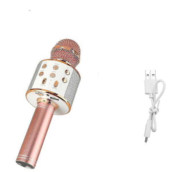 Trådlös Bluetooth Karaoke Mikrofon Högtalare Handhållen Ktv Spelare Mic Hemmafest