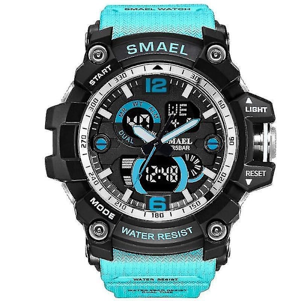Herre Militærur, 50m Vandtæt, Armbåndsur Led Quartz Ur(