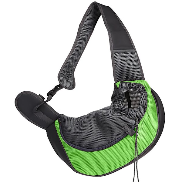Kæledyr Hundeslynge Bærer Udendørs Rejse Skuldertaske Green 37*29*25CM